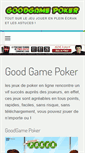 Mobile Screenshot of good-game-poker.fr