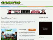Tablet Screenshot of good-game-poker.fr